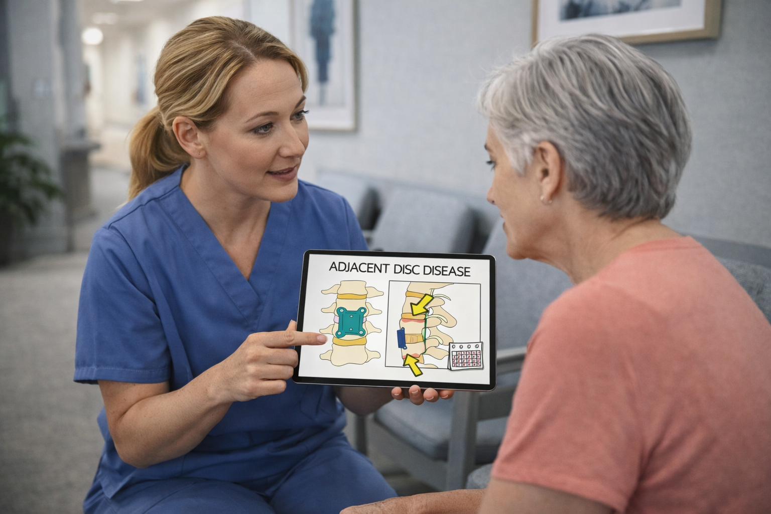 Provider sharing educational video with patient
